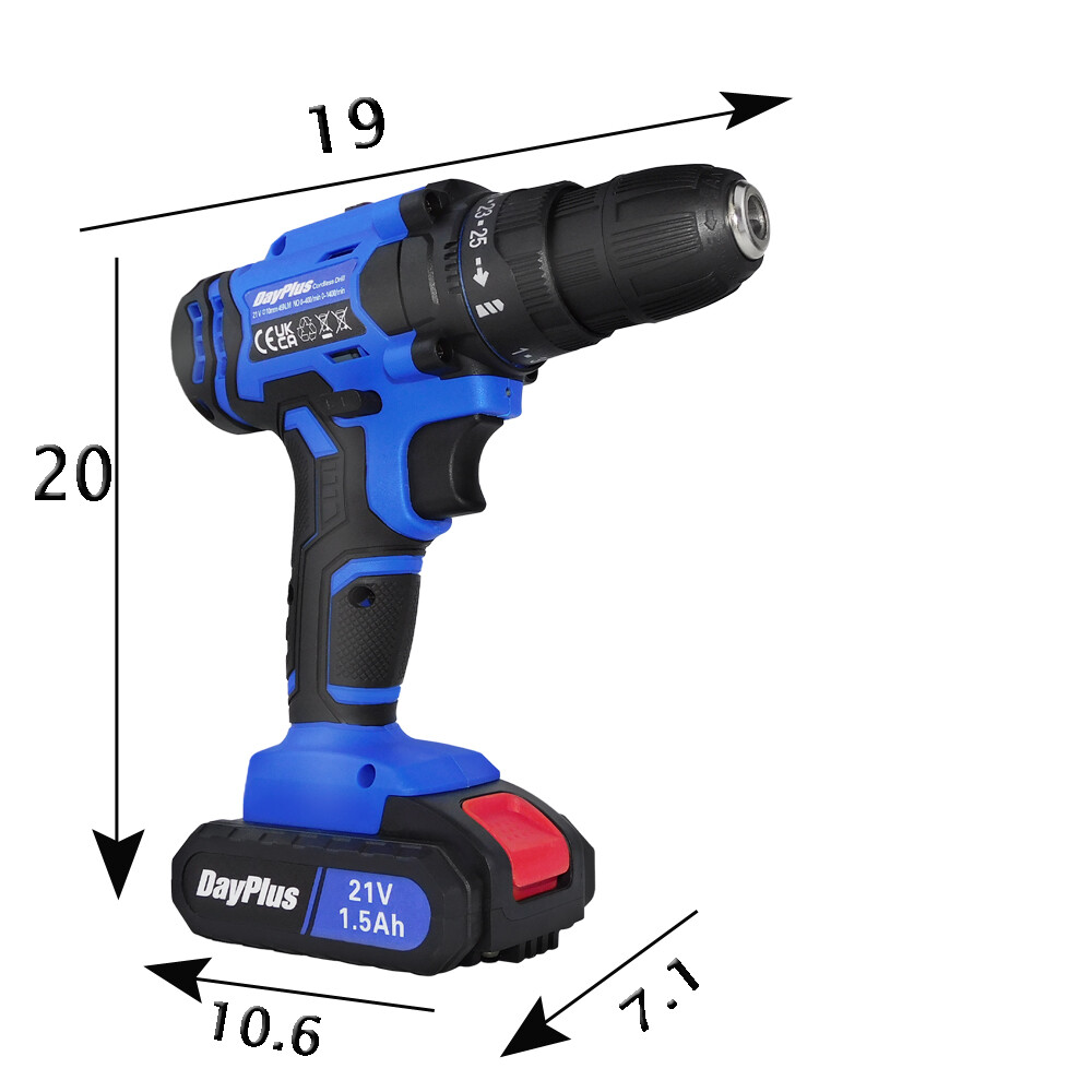 21-Volt drill 2 Speed Electric Cordless Drill/Driver Screwdriver Bits Set -Cheap