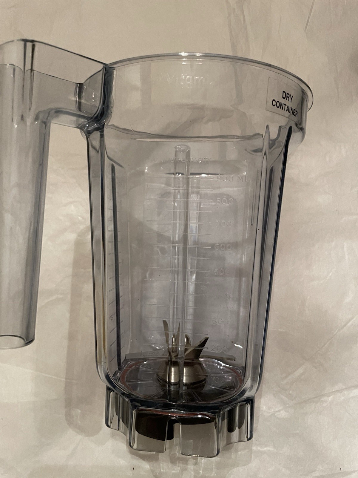 Vitamix Pitcher 32oz Rubber Lid & Plunger Tamper Stick Grey Read Description