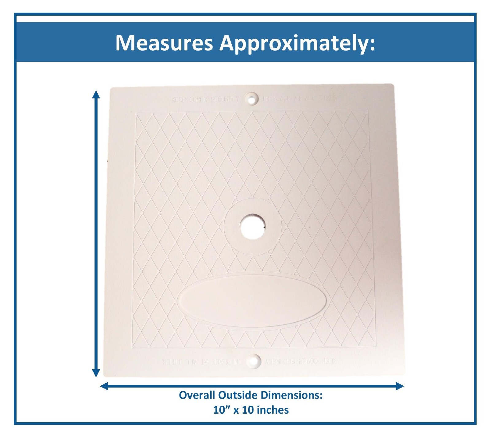 Hayward Square 10″ Plastic Pool Skimmer Deck Lid SP1082E SPX1082E Aftermarket