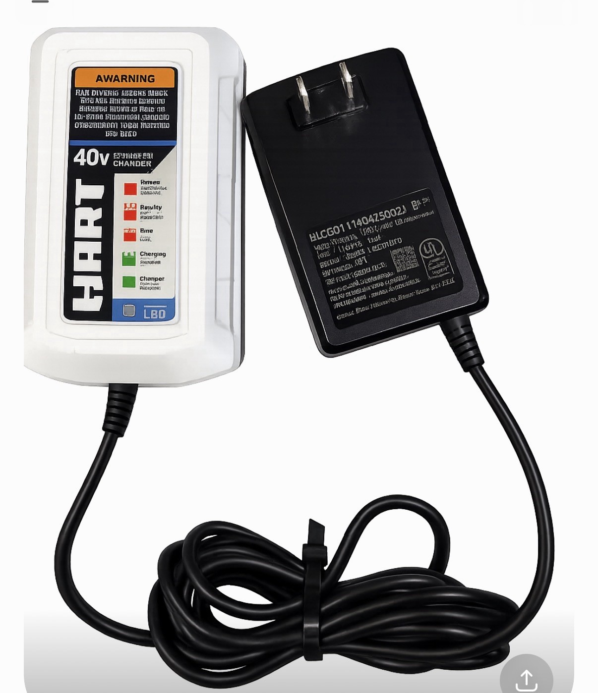 Genuine HART 40V 40-Volt 1.5 Amp Lithium-Ion Battery Charger HLCG01
