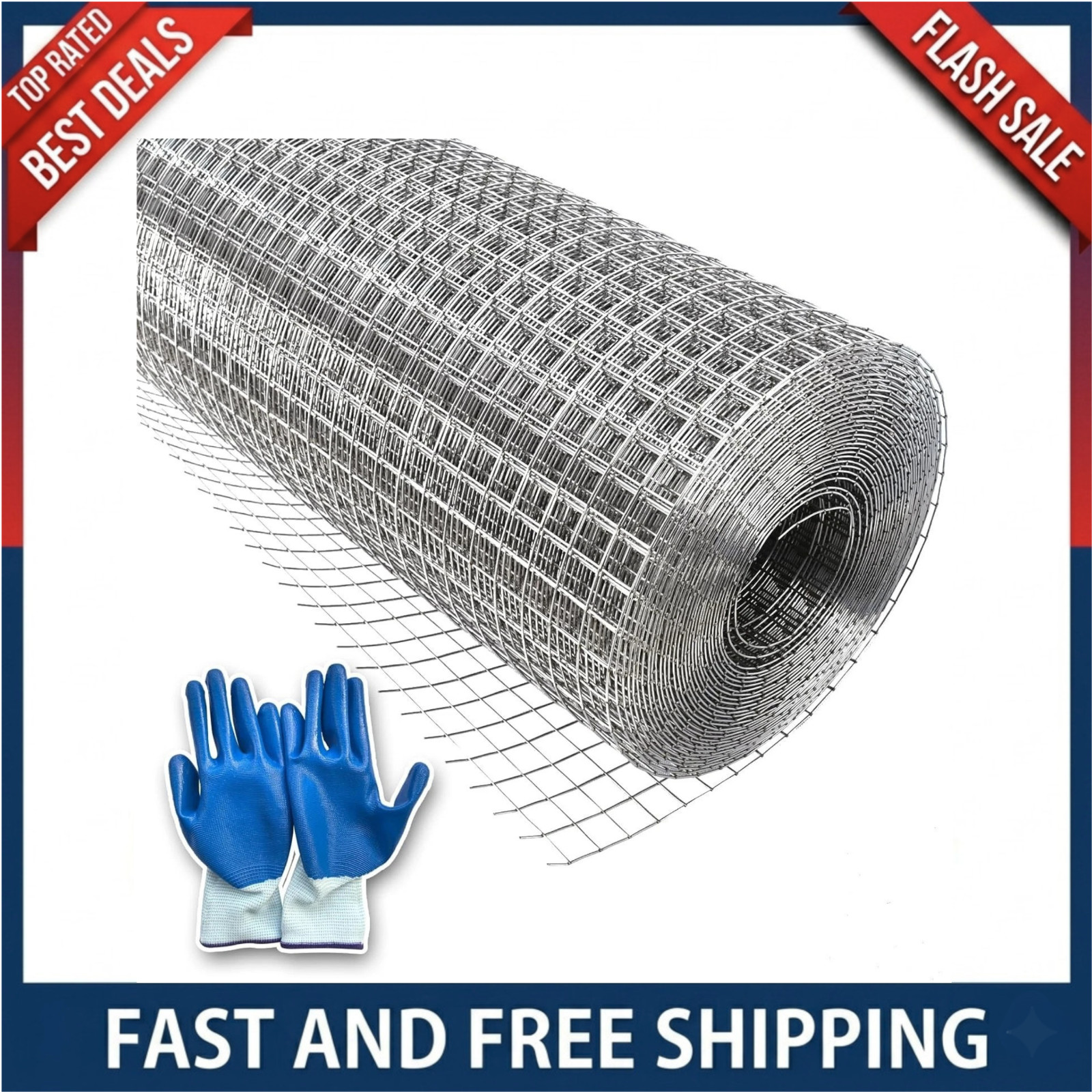 304 Stainless Steel Hardware Cloth Wire Mesh Roll, 1/4 inch 23 Gauge Welded F…