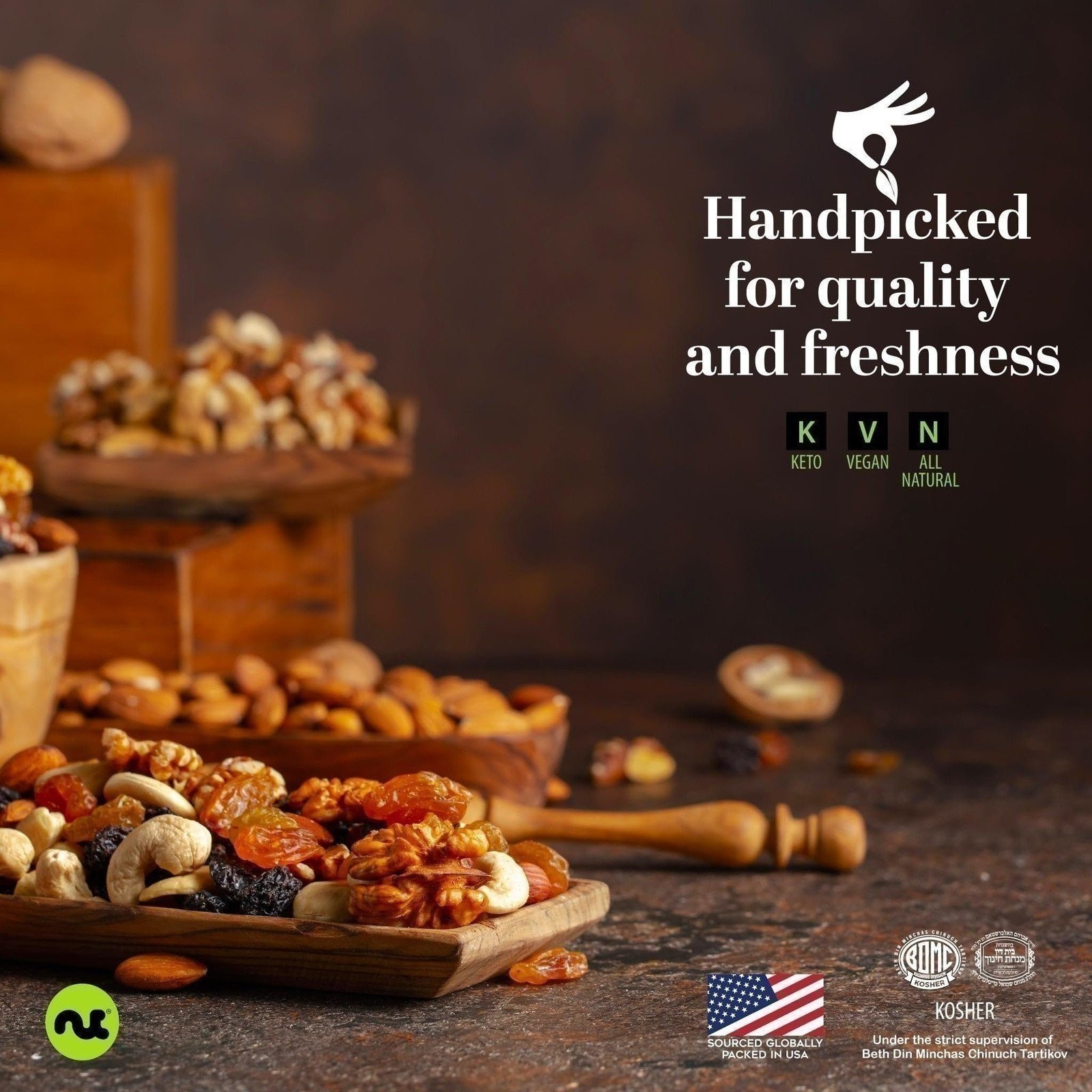 Raw Macadamia Nuts, Resealable Bag, Vegan, Healthy Snack, Natural, Kosher