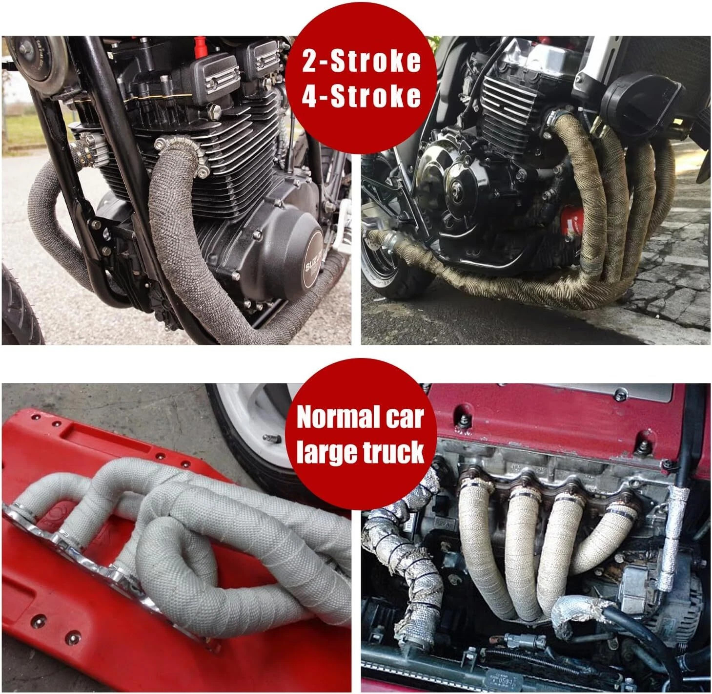 4 Stroke Silencer Packing Exhaust Muffler Motorcycle Dirt Bike ATV Enduro