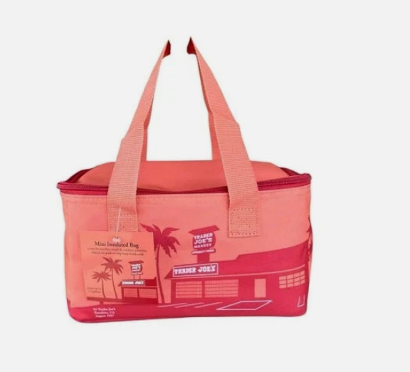 EACH Trader Joe’s PEACH Mini Insulated BAG /TOTE NEW RELEASE LIMITED IN HANDL11