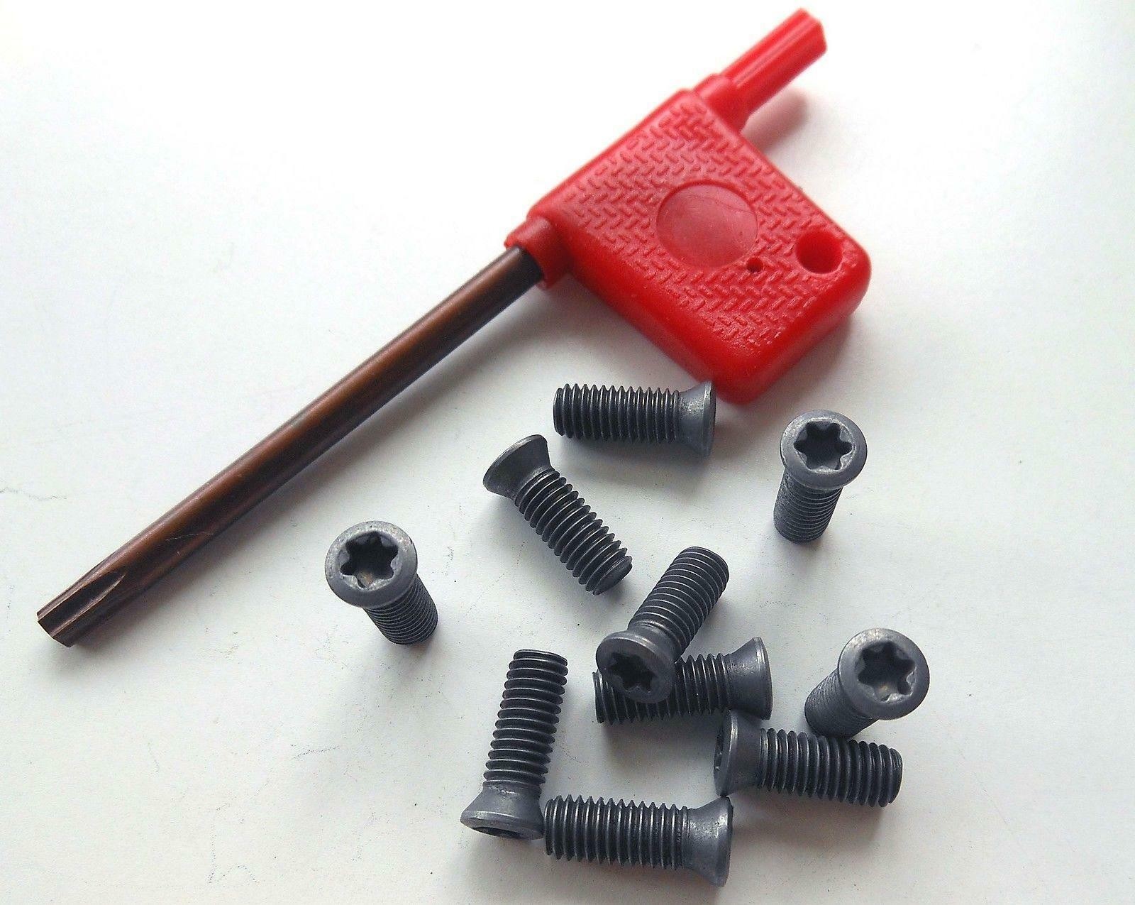 20pcs M4 x 12mm Insert Torx Screw for Carbide Inserts Lathe Tool & Screwdriver