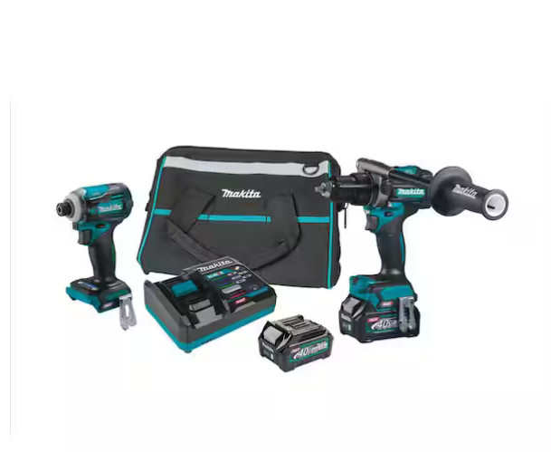 Makita GT200D 40V max XGT Brushless Cordless 2Pc Combo Kit (2x40V 2.5Ah Battery)