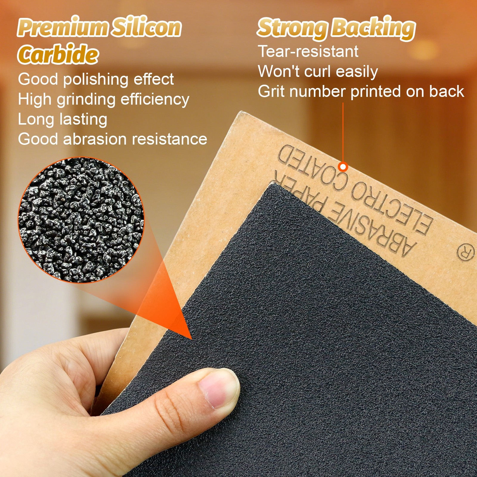 10Pcs Wet Dry Sandpaper 800 Grit Assortment 9×11” Abrasive Paper Sheet Sanding