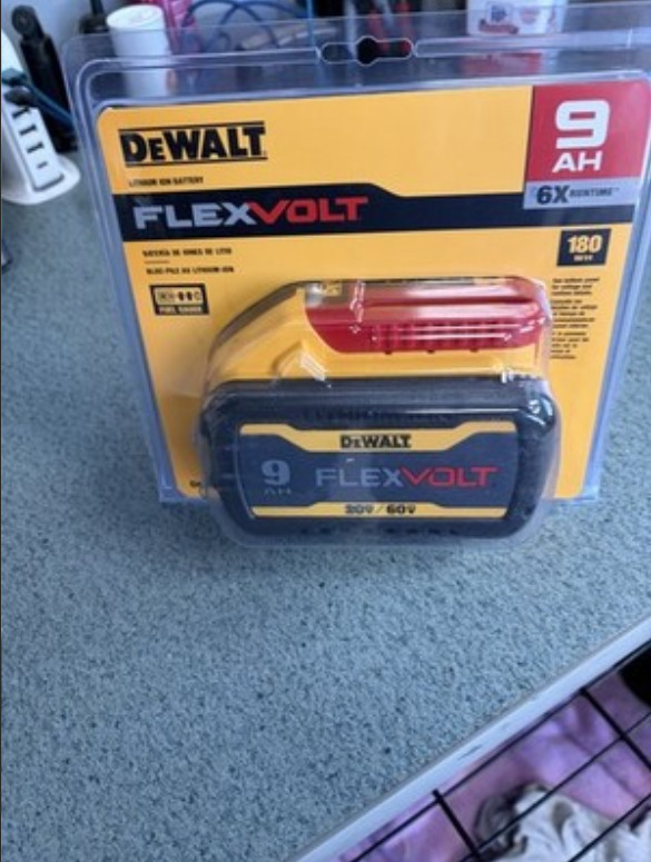 New DEWALT DCB609 20V/60V MAX FLEXVOLT 9.0Ah Lithium-Ion Battery Tool Batteries
