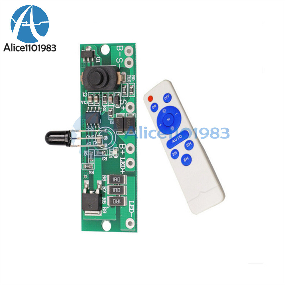 3.2V 3.7V Solar Street Light Circuit Board Controller Driver w/ Remote Control
