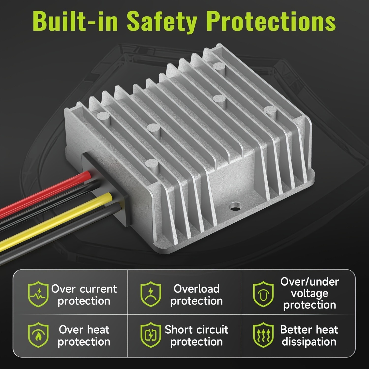 18V to 12V Step Down Voltage Regulator Adapter For Ryobi 18V Lithium Batteries