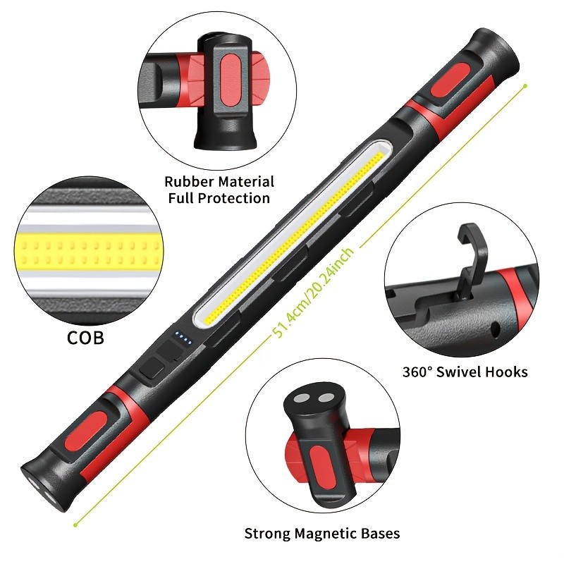 3000LM Underhood Light Bar, LED Work Light Rechargeable for Car Mechanic