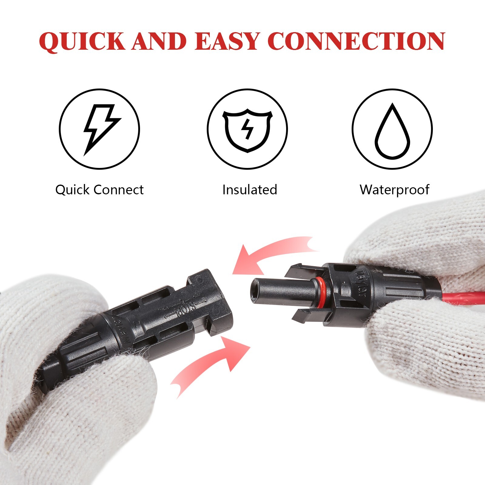 Universal 7-in-1 Solar Panel Adapter Cable for for Jackery EcoFlow Powerstation