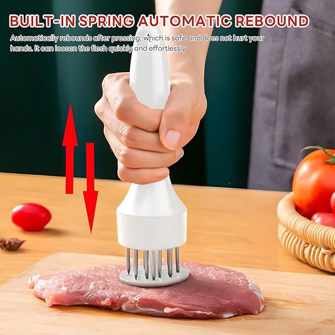Meat Tenderizer Tool 21Needles Stainless Steel for Tenderizing Kitchen Tool USA
