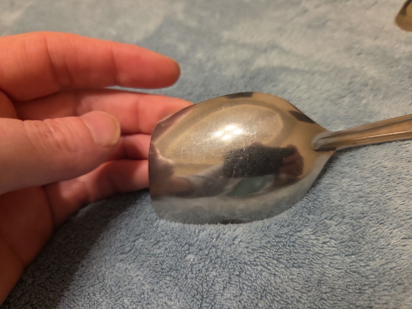 Lot Of 6 Richcraft Stainless Steel Serving Spoons 8.5” Made in USA