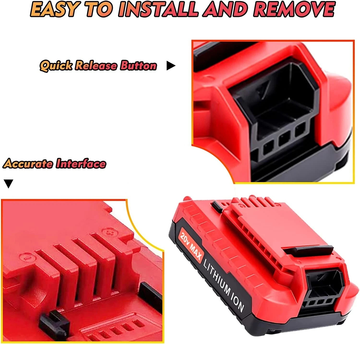 2PACK for PORTER CABLE 20V 20 Volt Lithium Battery /Charger Max PCC680L PCC685L