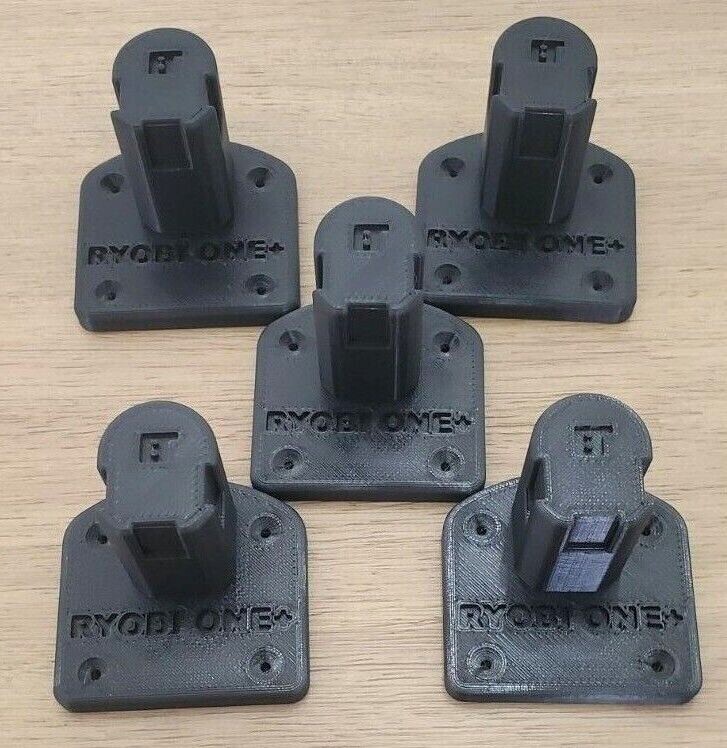 RYOBI One Tool Holder Wall Mount Organizer Tool 5 Pack 3D Printed