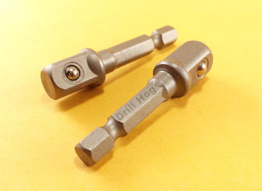 Drill Hog® 3/8″ Socket Adapter Hex Shank 3/8 Impact Driver Bit Lifetime Warranty