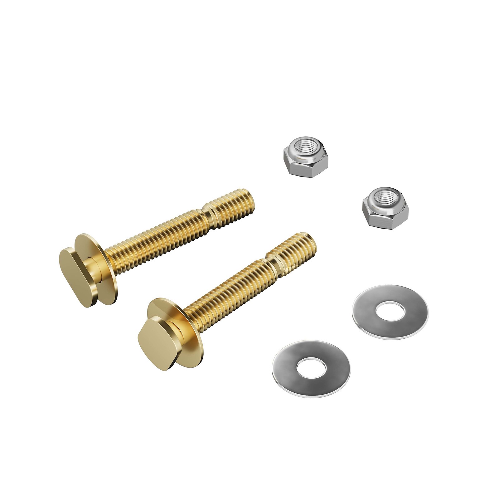PROFLO PF90124BRSS 5/16” x 2-1/4” Solid Brass Closet Bolts
