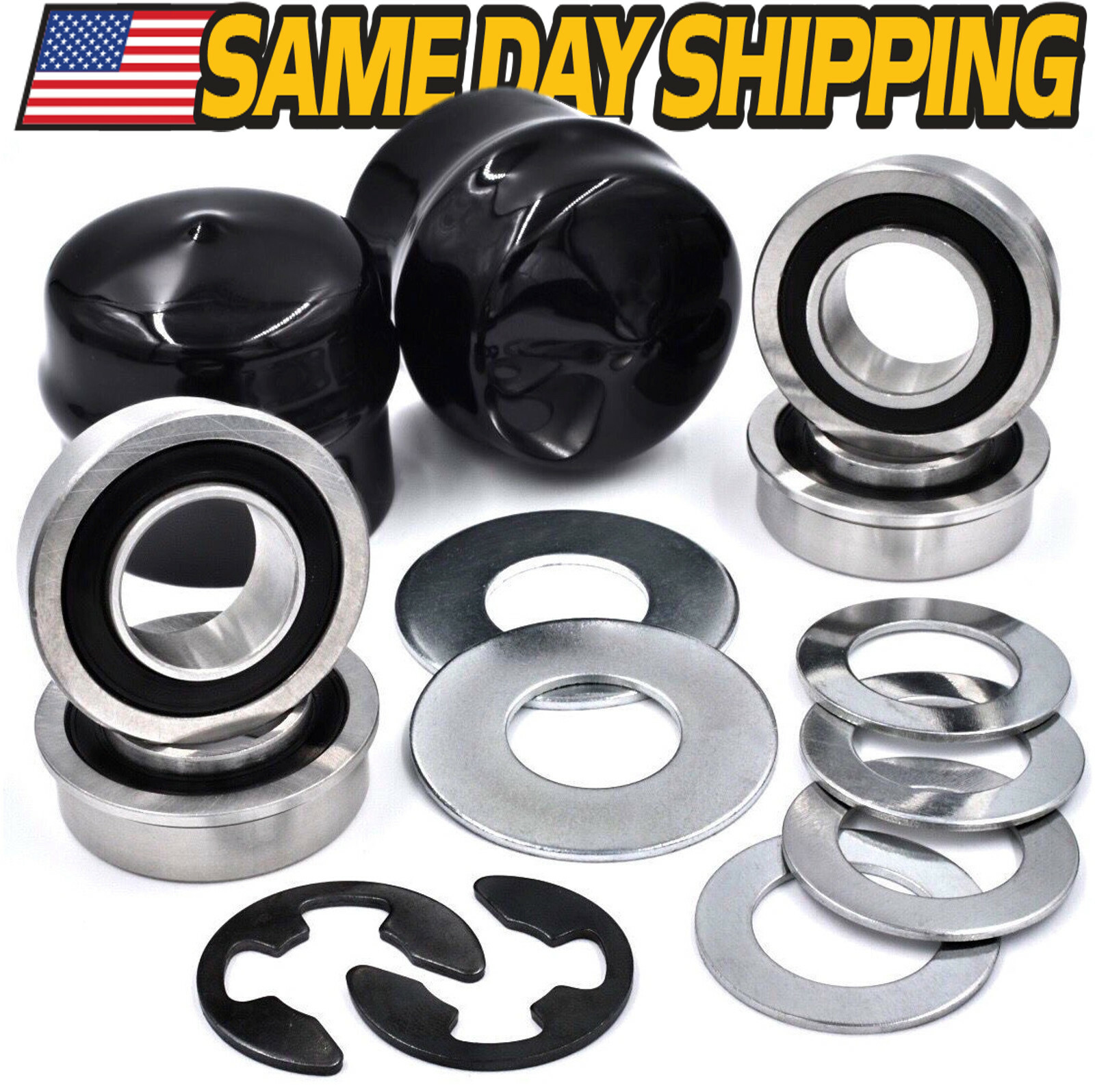 Front Wheel Bushing to Bearing Conversion Kit for 532124959 Husqvarna AYP Poulan