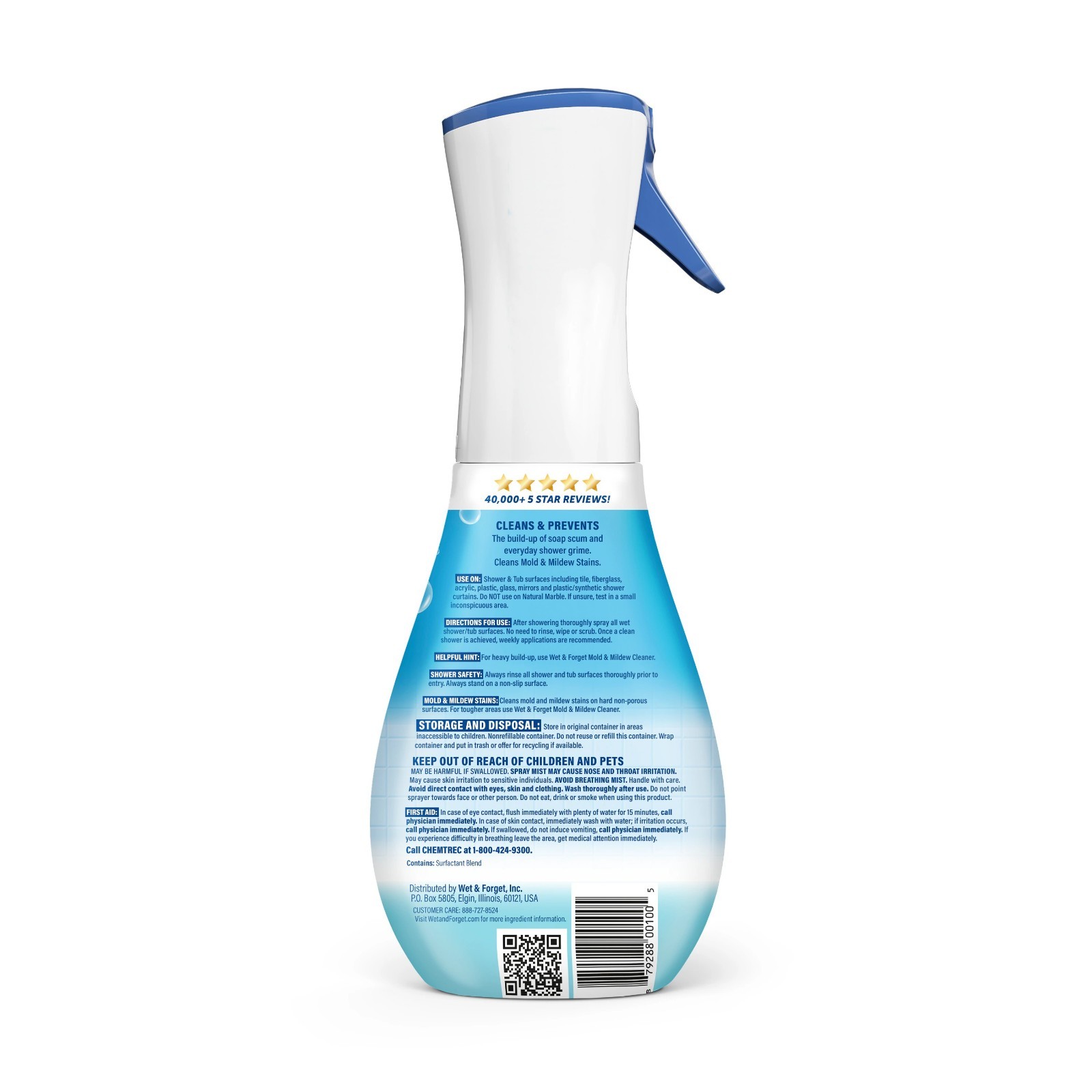 Wet & Forget Fresh Shower Cleaner, Fresh Scent, 16.9 fl oz