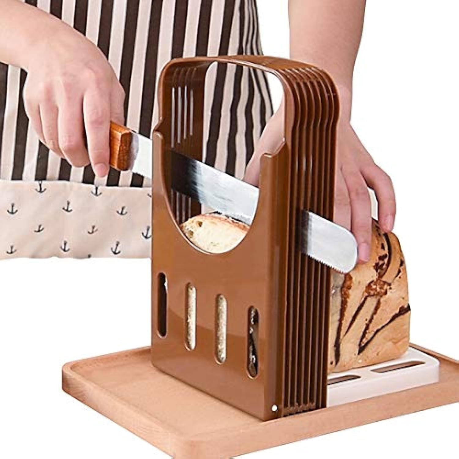 Foldable Compact Bread Slicing Guide – Bake Slicer Cutter for Homemade Bread