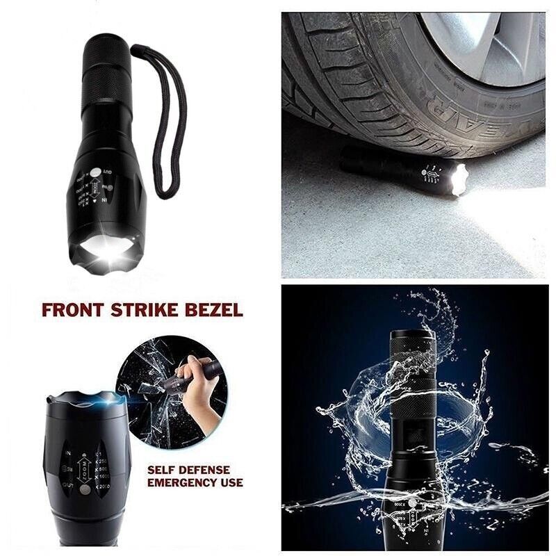 Super Bright Tactical Military LED Flashlight flash light super high LUX!