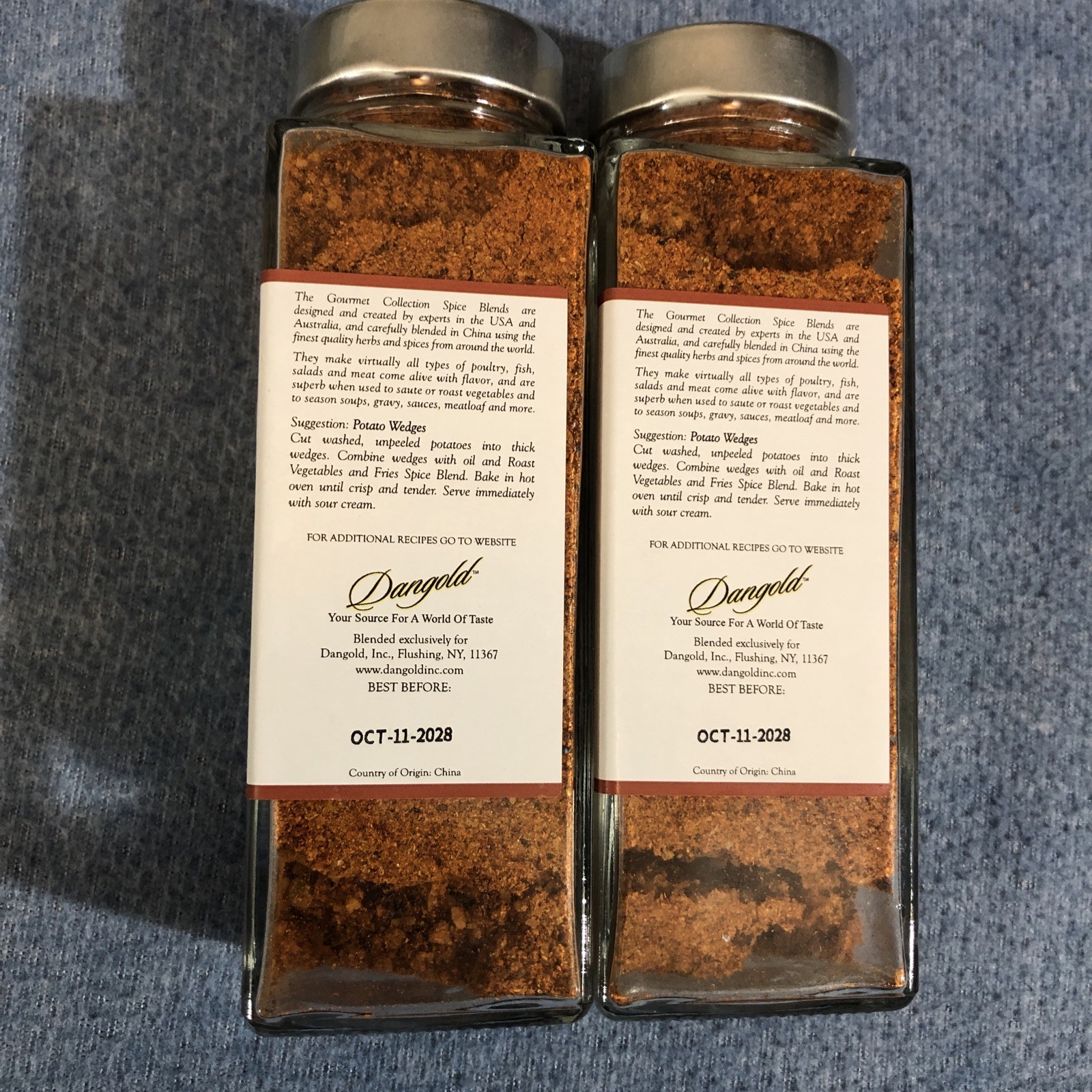 2 PACK The Gourmet Collection Spice Blends ROAST VEGETABLES & FRIES 8.11oz Each
