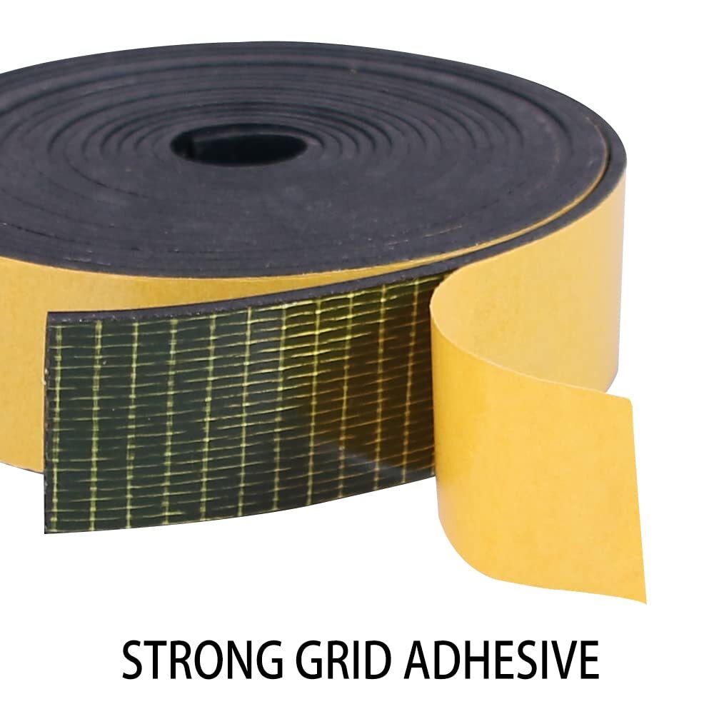 Adhesive Solid Neoprene Rubber Strips 1/16 .062 Inch Thick X 1/2 Inch Wide X 1