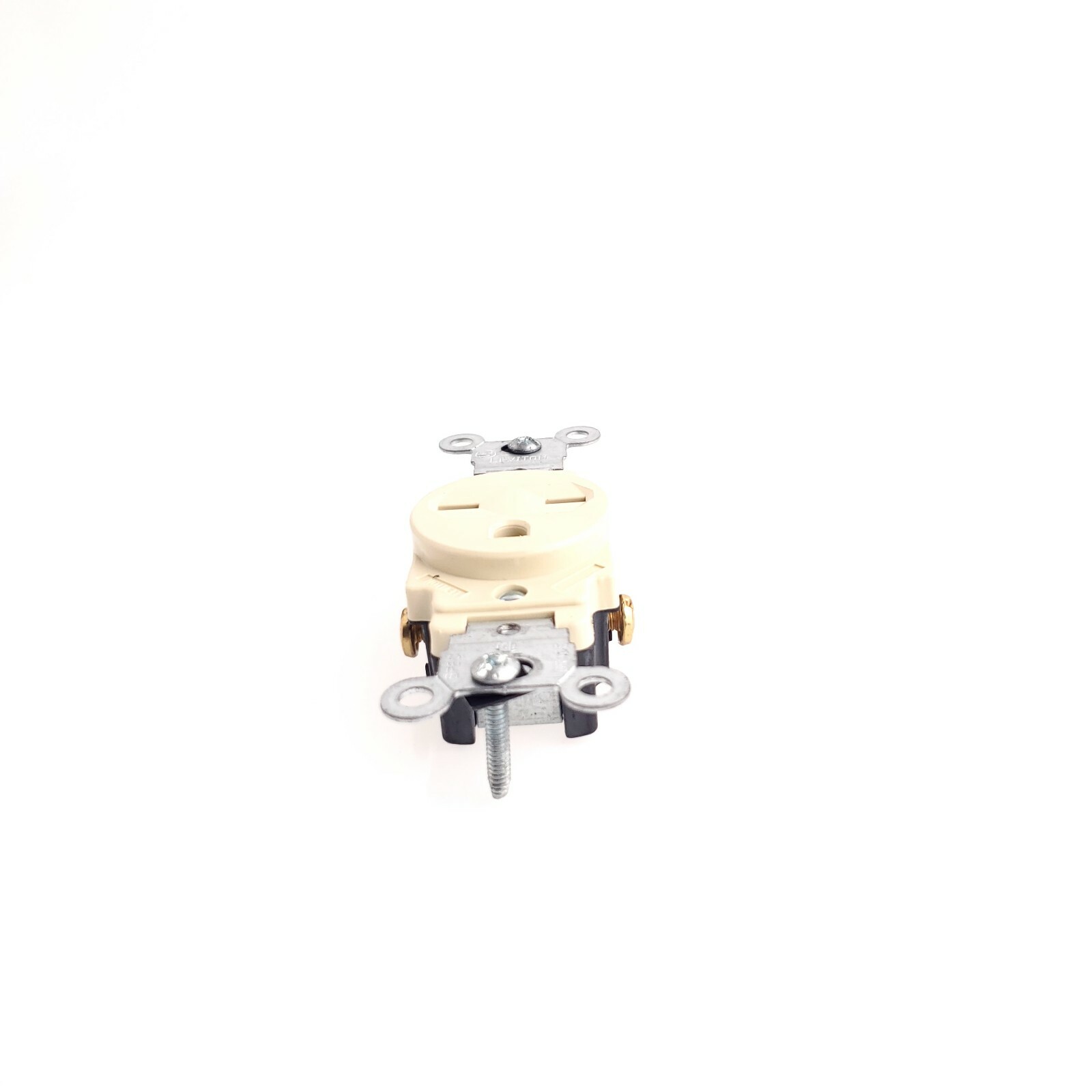Leviton 5029 15 Amp 250 Volts Single Receptacle Ivory Color Single USA Seller