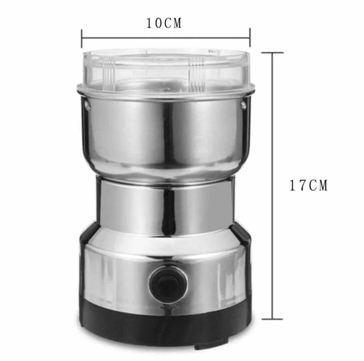 Electric Coffee Bean Grinder Nut Seed Grind Spice Crusher Mill Blender /Silver