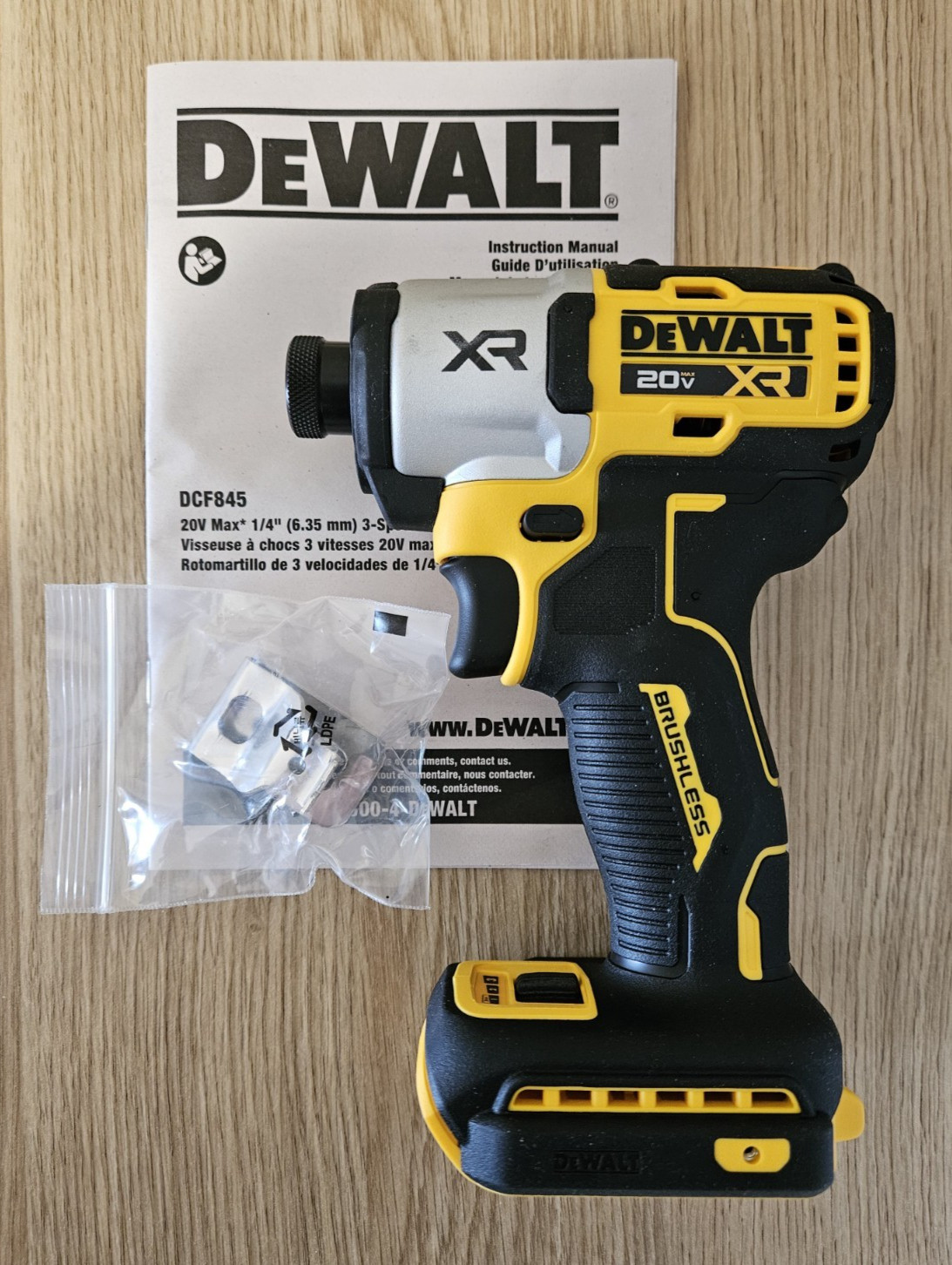 NEW DeWALT 20V Max Brushless 3-Speed 1/4″ Impact Driver DCF845B