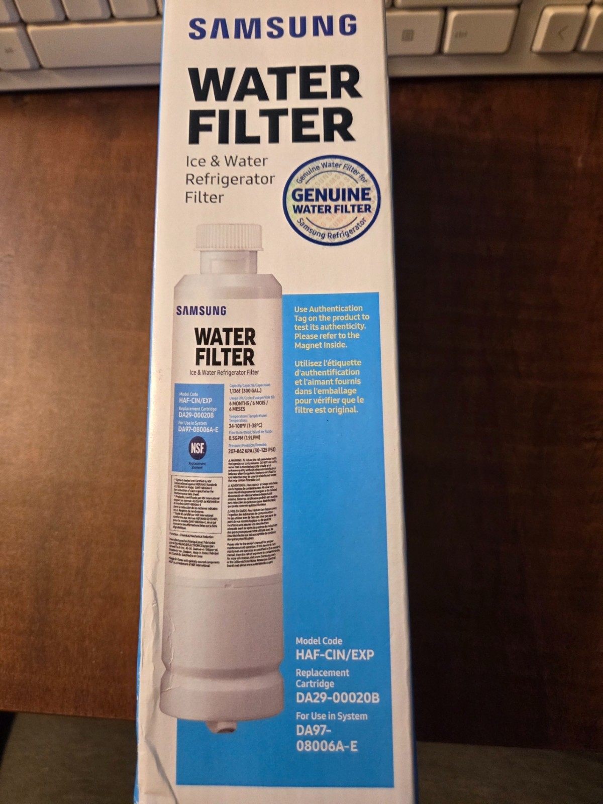 SAMSUNG – Water Filter Ice & Water Refrigerator Filter