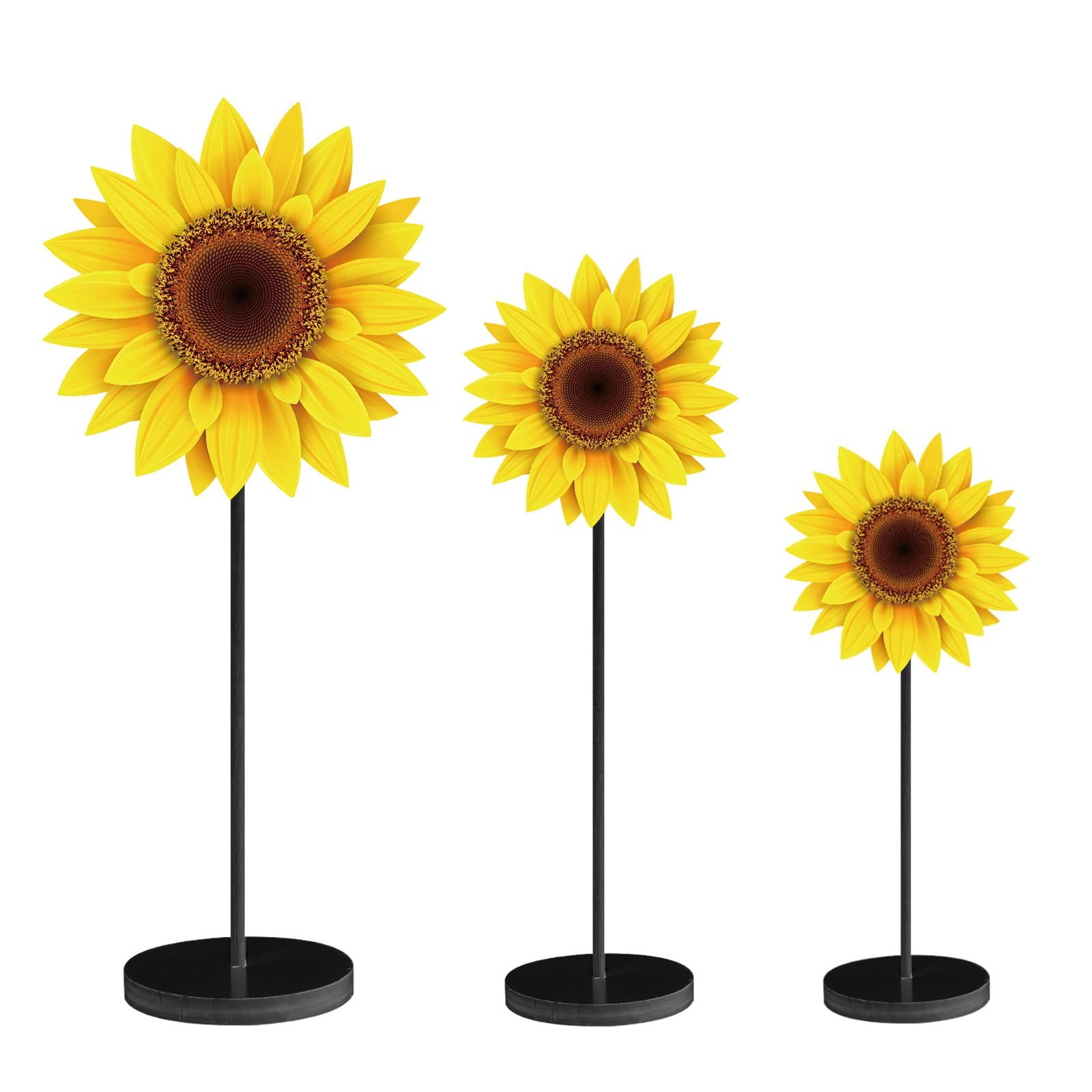 3 Pcs Summer Table Decor Sunflower Wood Table Sign Summer Freestanding Tablet…