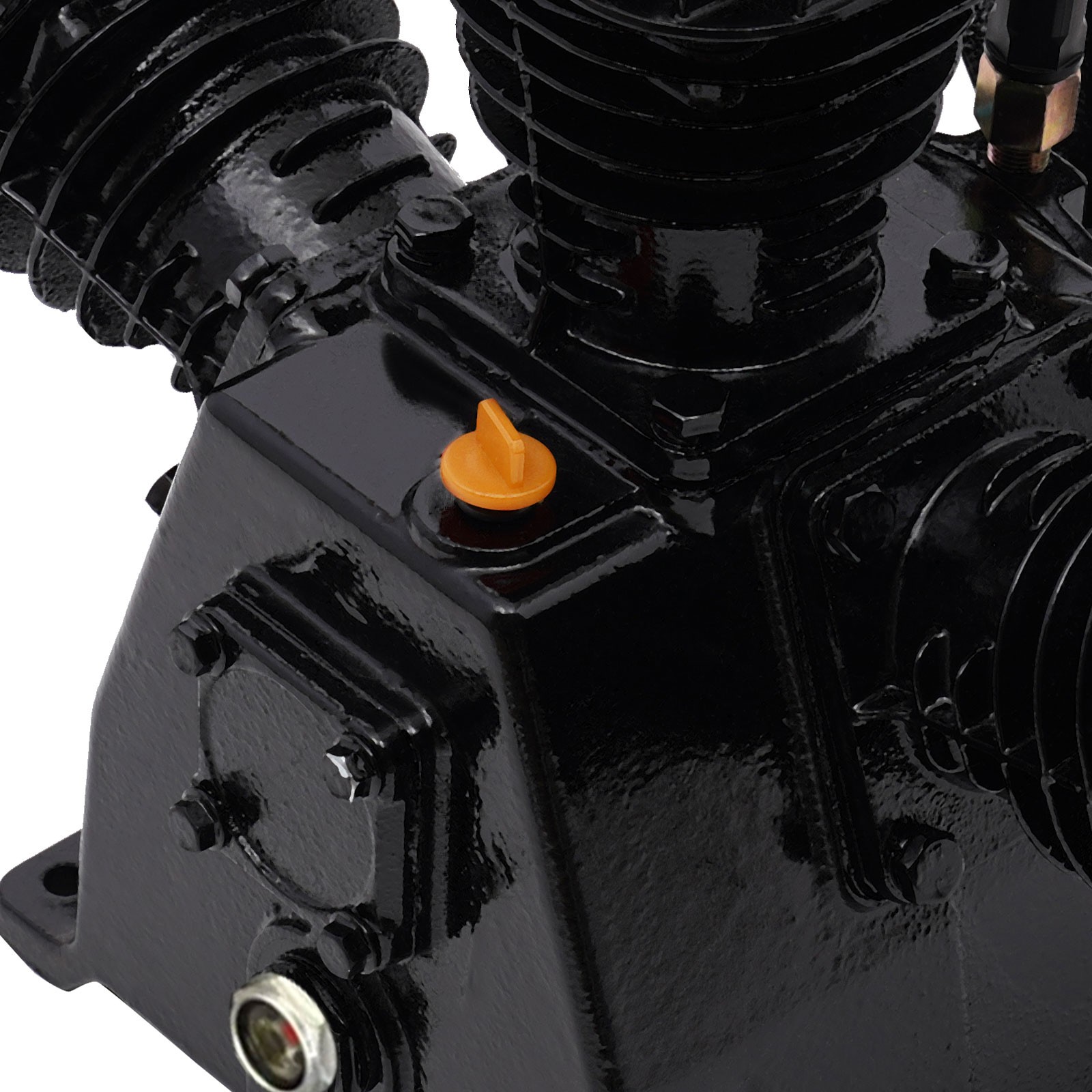 5-HP Single-Stage Inline-Twin Replacement Air Compressor Pump 3 3 Cylinder Head