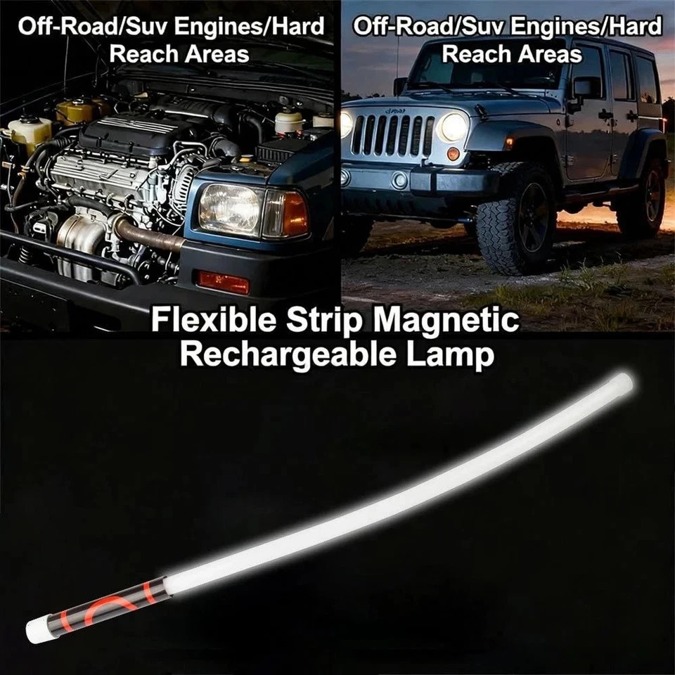 Bendable LED Flashlight Stick, Flexible LED Work Light Mechanics Car Repairs