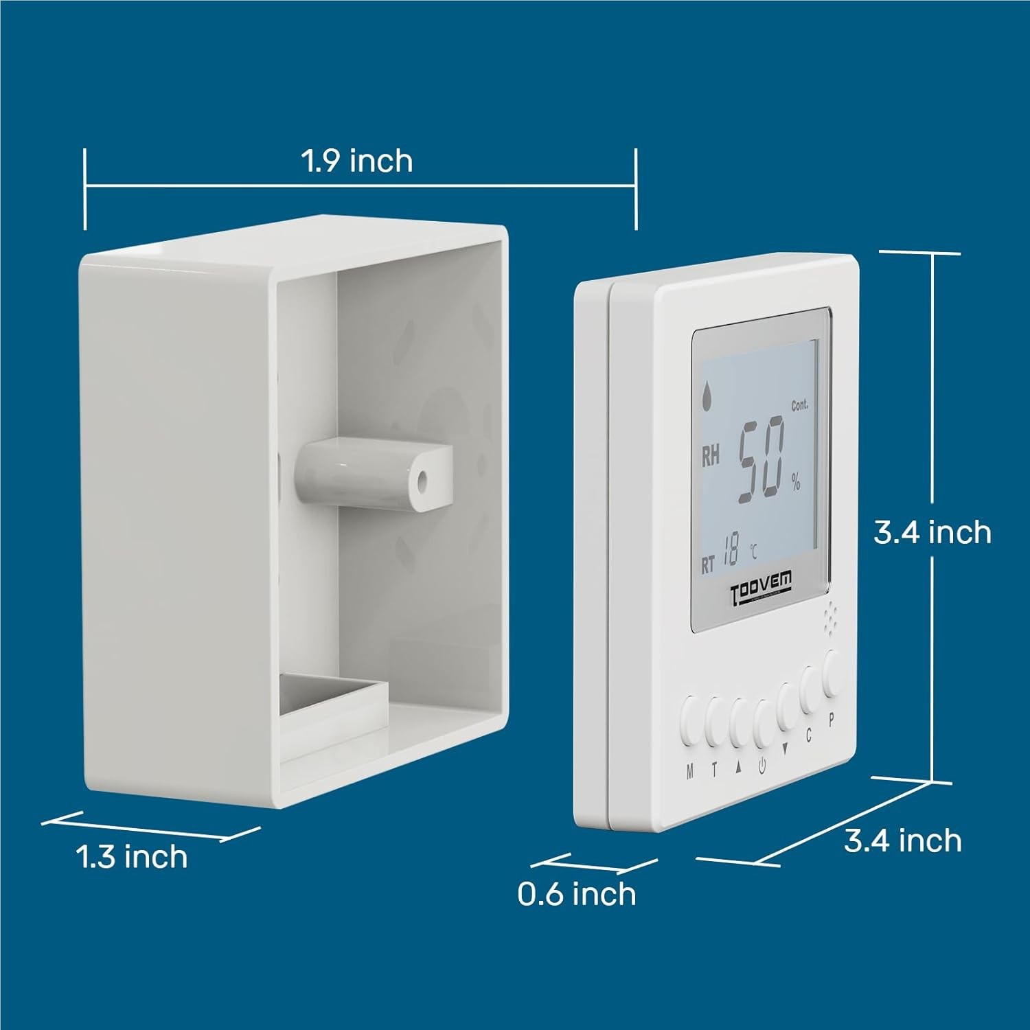 TOOVEM Dehumidifier Remote Control for Digital Humidity & TEMP fit muti-model