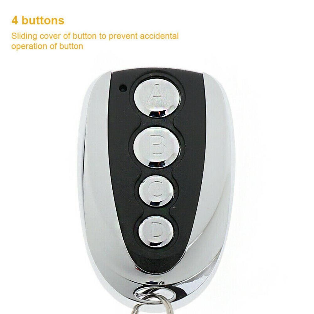 4 Buttons 433MHz Gate Garage Door Open Remote Control Fob With LED Indicator q