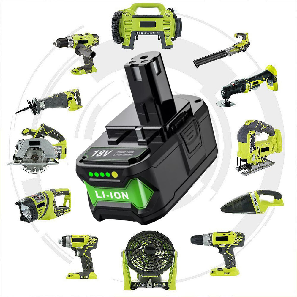 For RYOBI P108 18V One+ Plus High Capacity Battery 18 Volt Lithium-Ion New 6.0AH