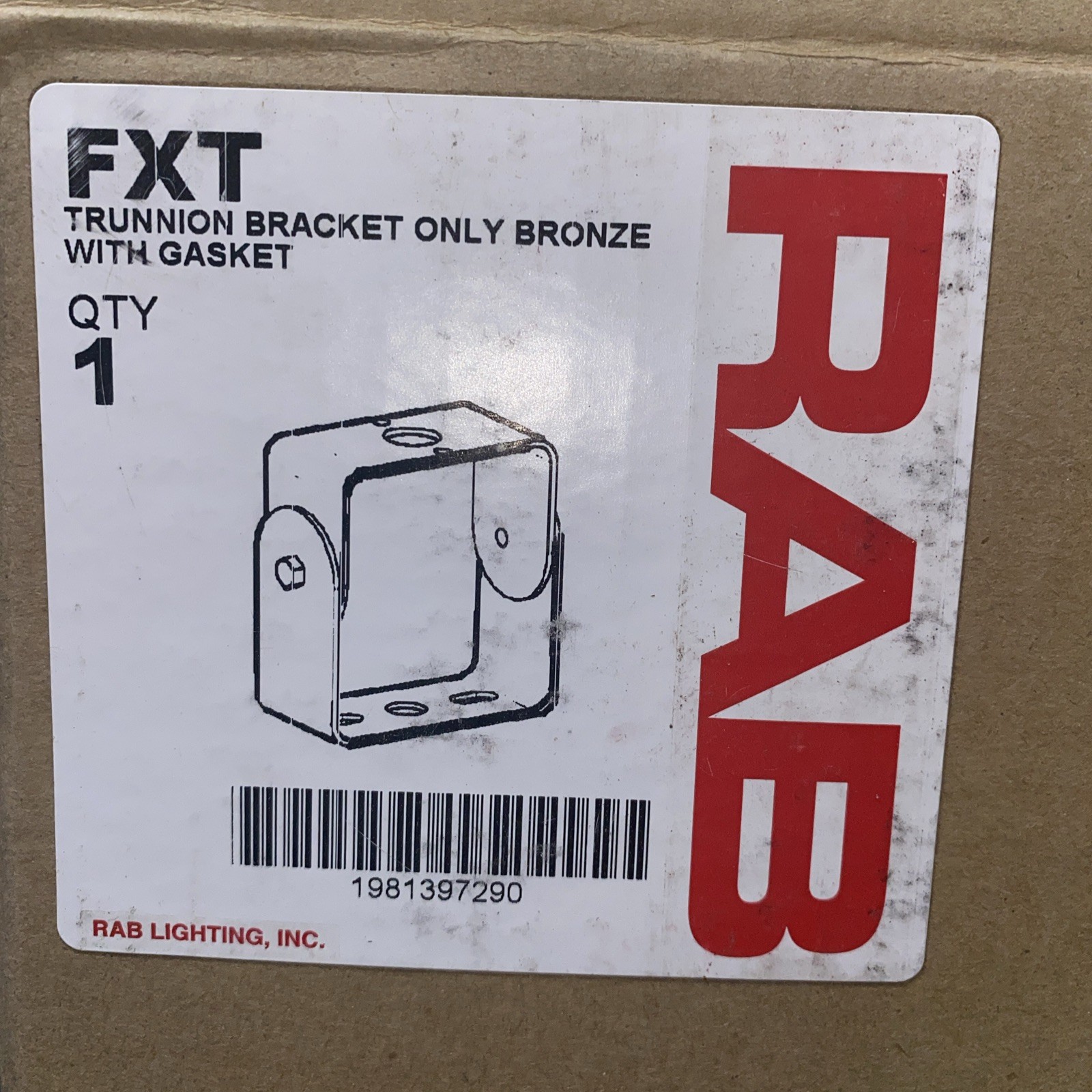 RAB Trunnion Bracket Compatible -120-277V 120W 4000k 5000K – Color /Black/Bronze