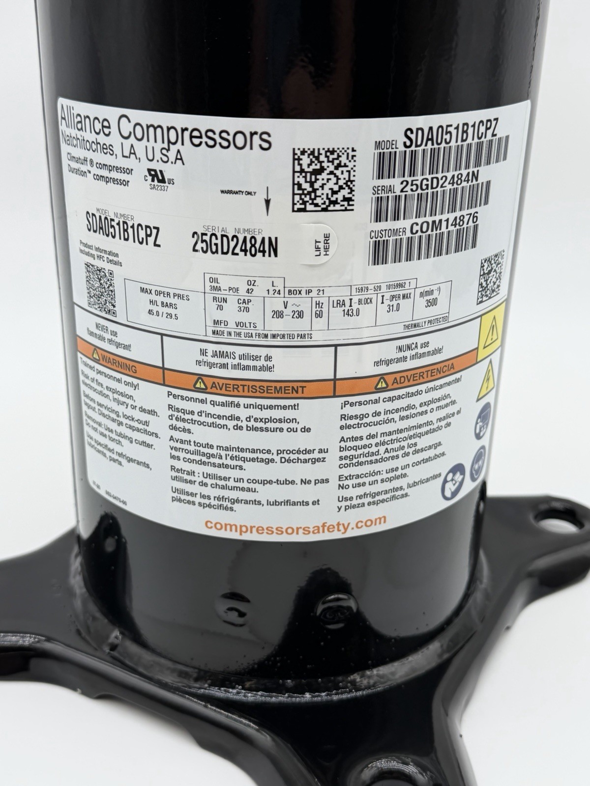 NEW ZP51LXE-PFV-833 52,500 BTU R410A 208-230 1PH ZP51LXE-PFV ZP51K6E-PFV ZP51K5E