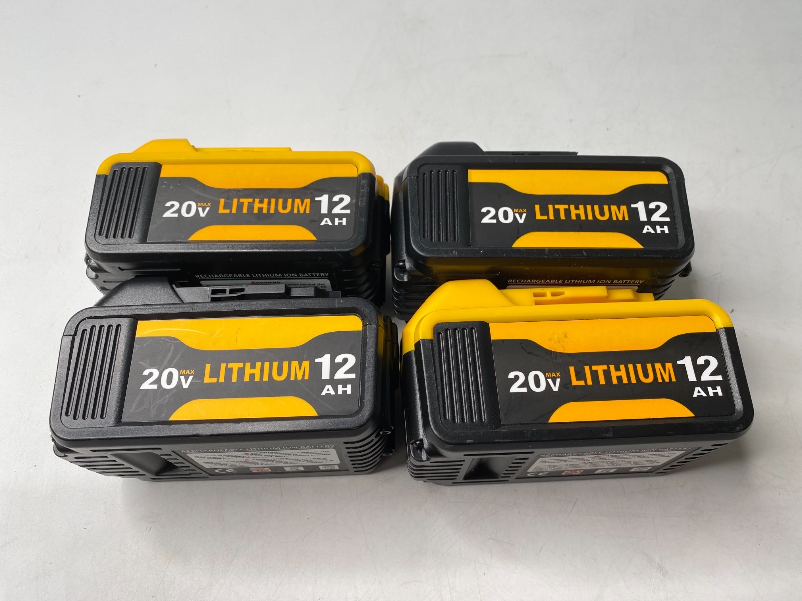 Lot of 2 FOR DEWALT 20V 12.0 AH Lithium-Ion Rechargeable Battery