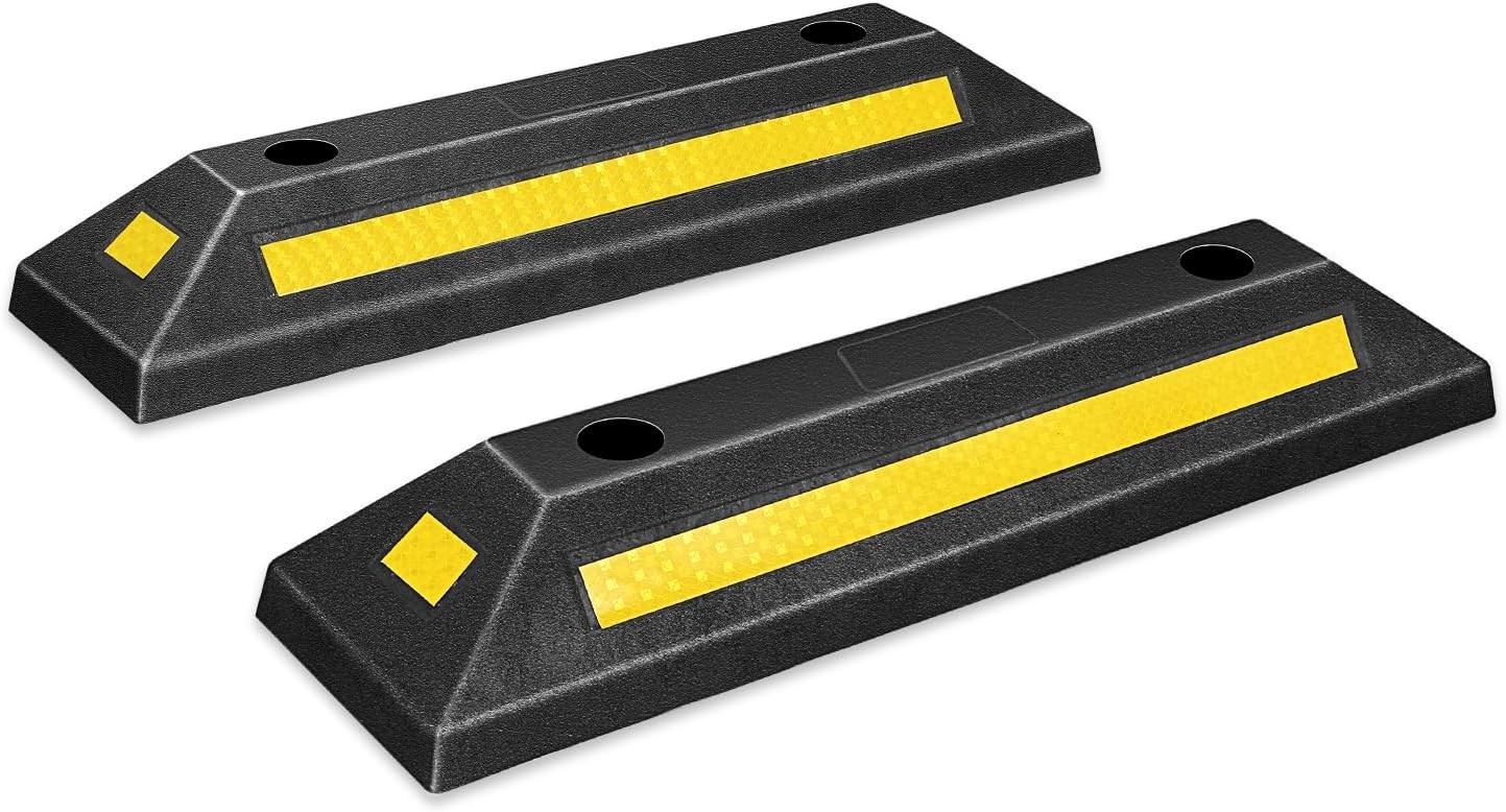 DNA Motoring 21 Inch Garage Parking Stopper 2 Pack Heavy Duty Parking Aid New