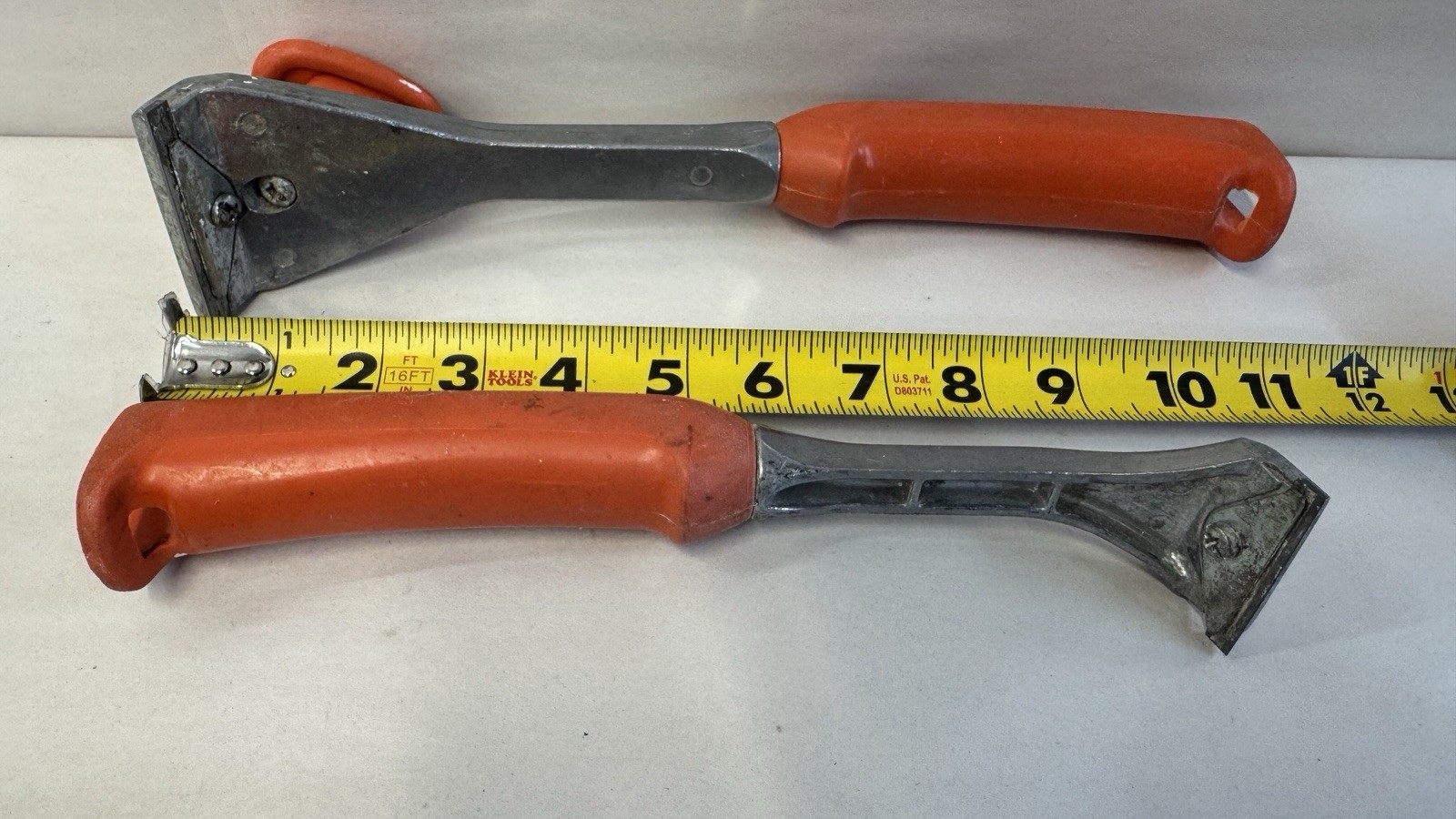 Vintage Sandvik Scraper Tool Lot Made in Sweden Orange Handle Paint Scrapers