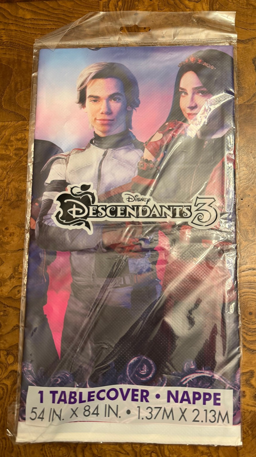 Disney Descendants 3 Rectangular Plastic Tablecover – 1 Pc – one size