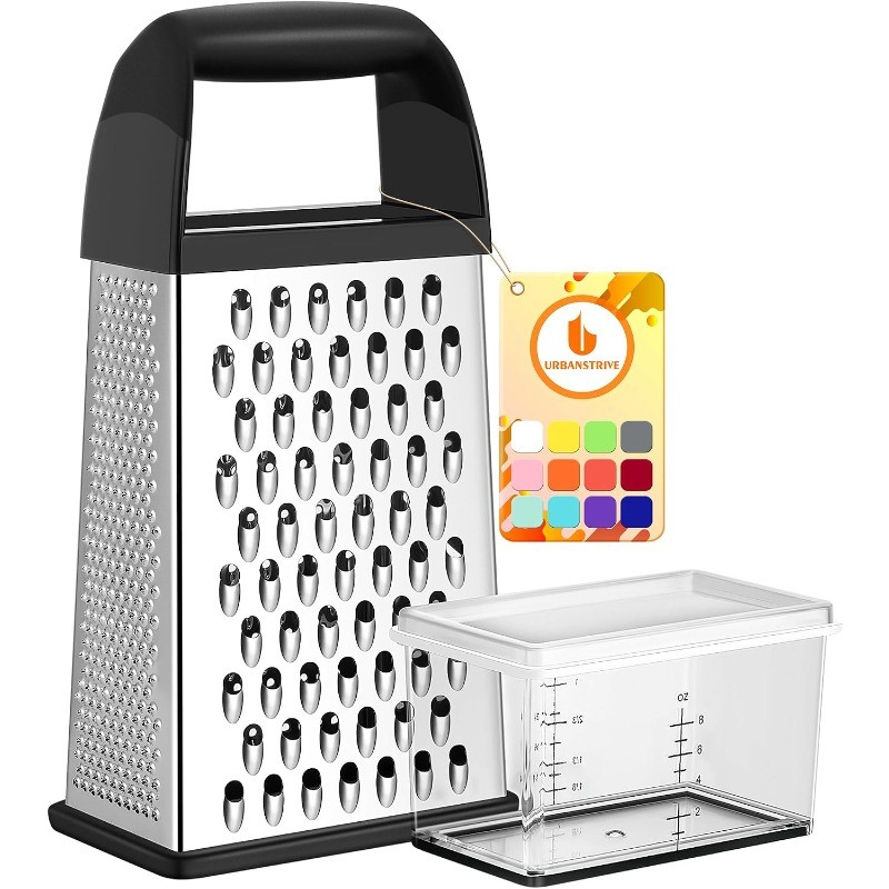 Cheese Grater With Container Box Grater Stainless Steel Graters Kitchen Cheese