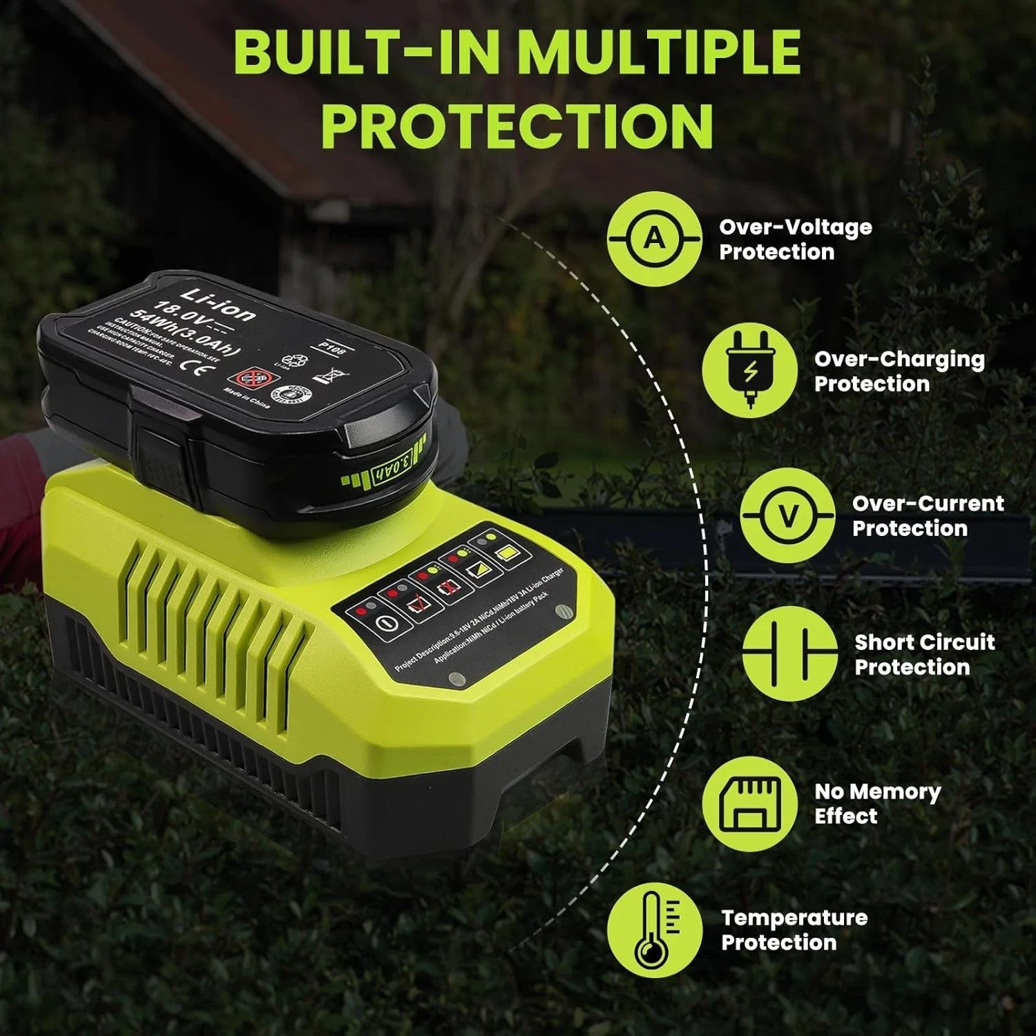8.0Ah 18Volt For RYOBI P108 18V For One+ Plus High Capacity Lithium Ion Battery