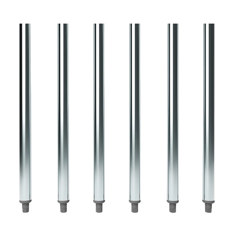 24 in. Galvanized Steel Legs for Work Tables. Set of 6