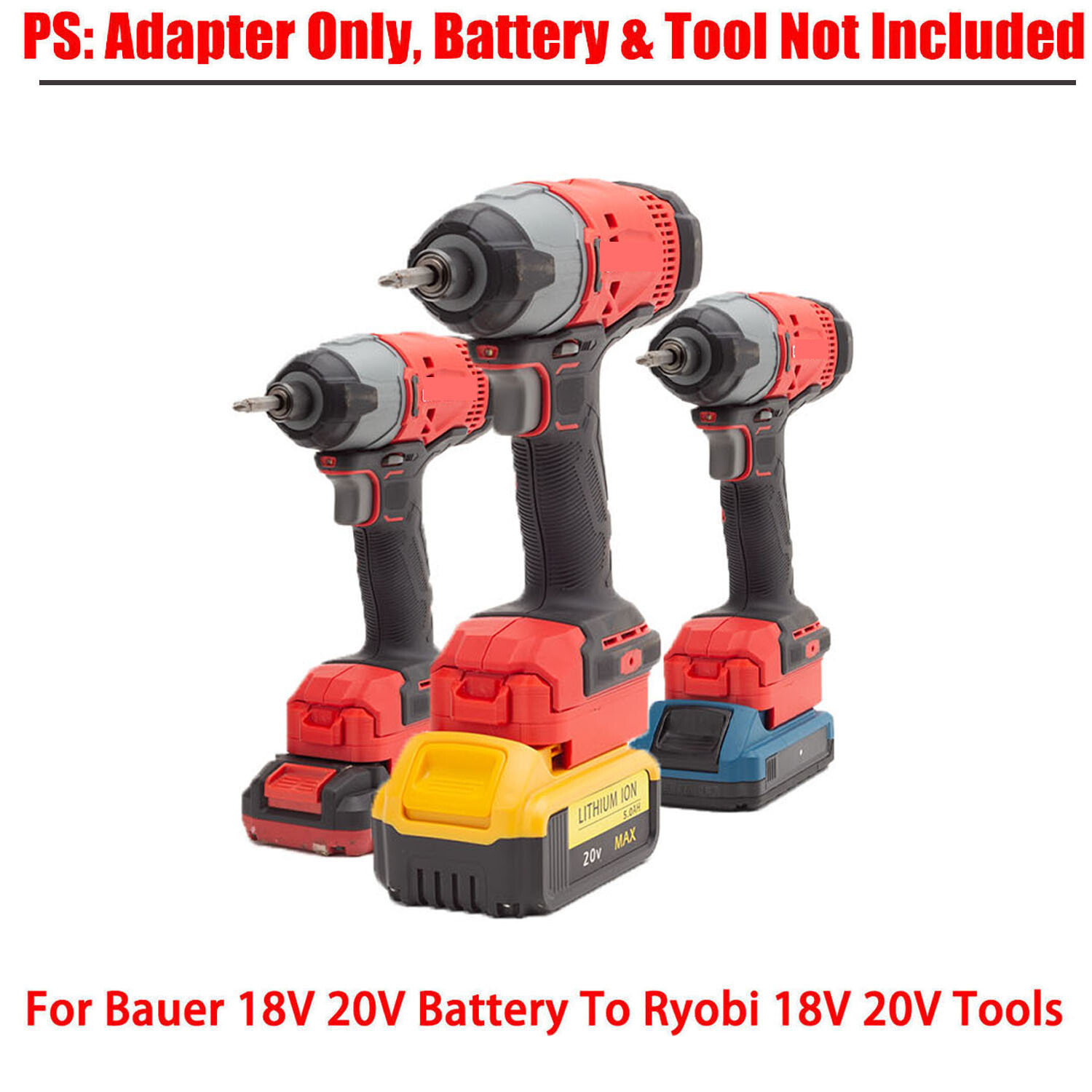 For Bauer 20V Lithium Battery Adapter to For Craftsman 20V V*20 Tools US