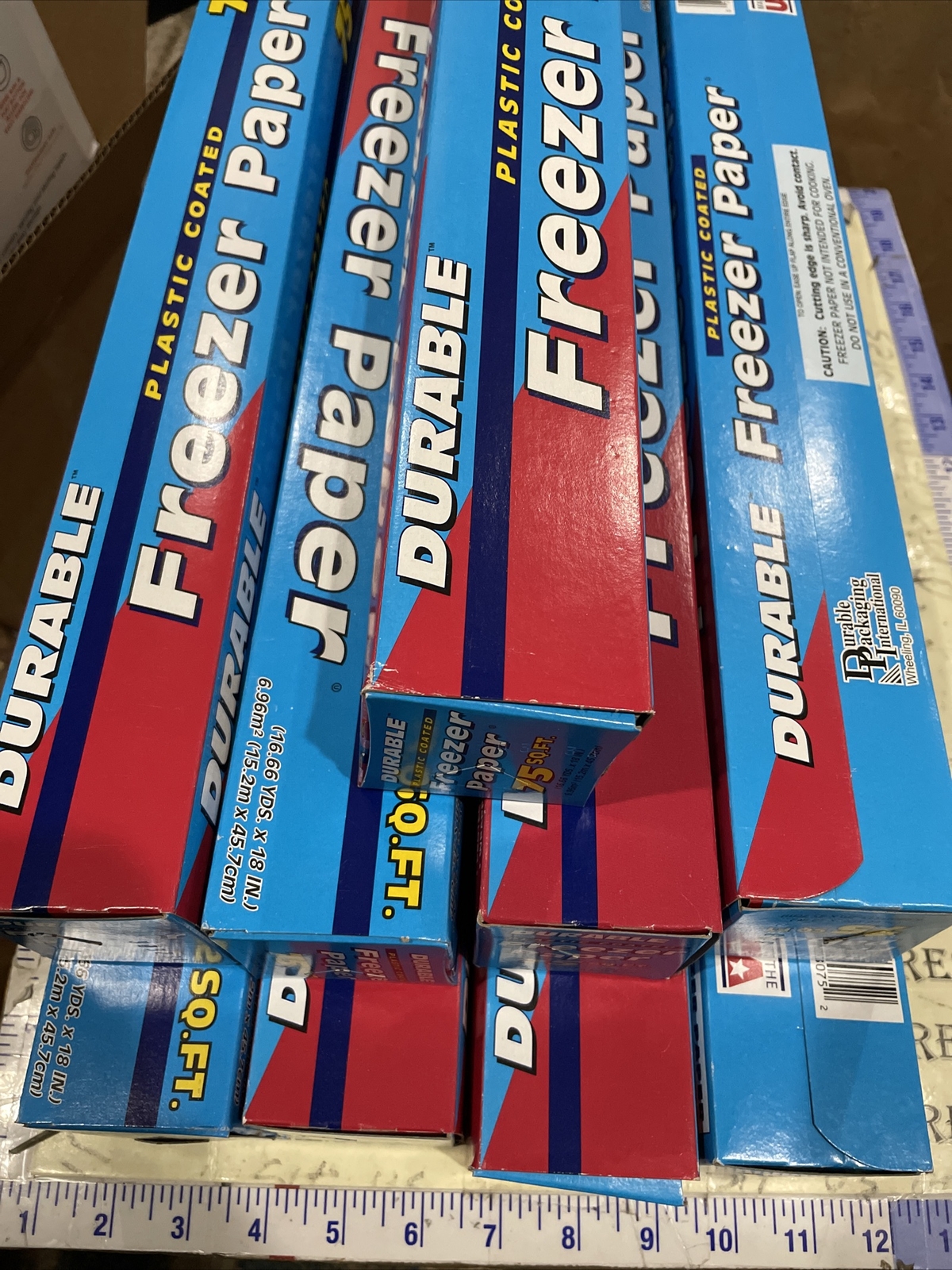 9X Durable Freezer Paper Plastic Coated 75 SQFT, 18″ x 16.67YD Each,Made In USA
