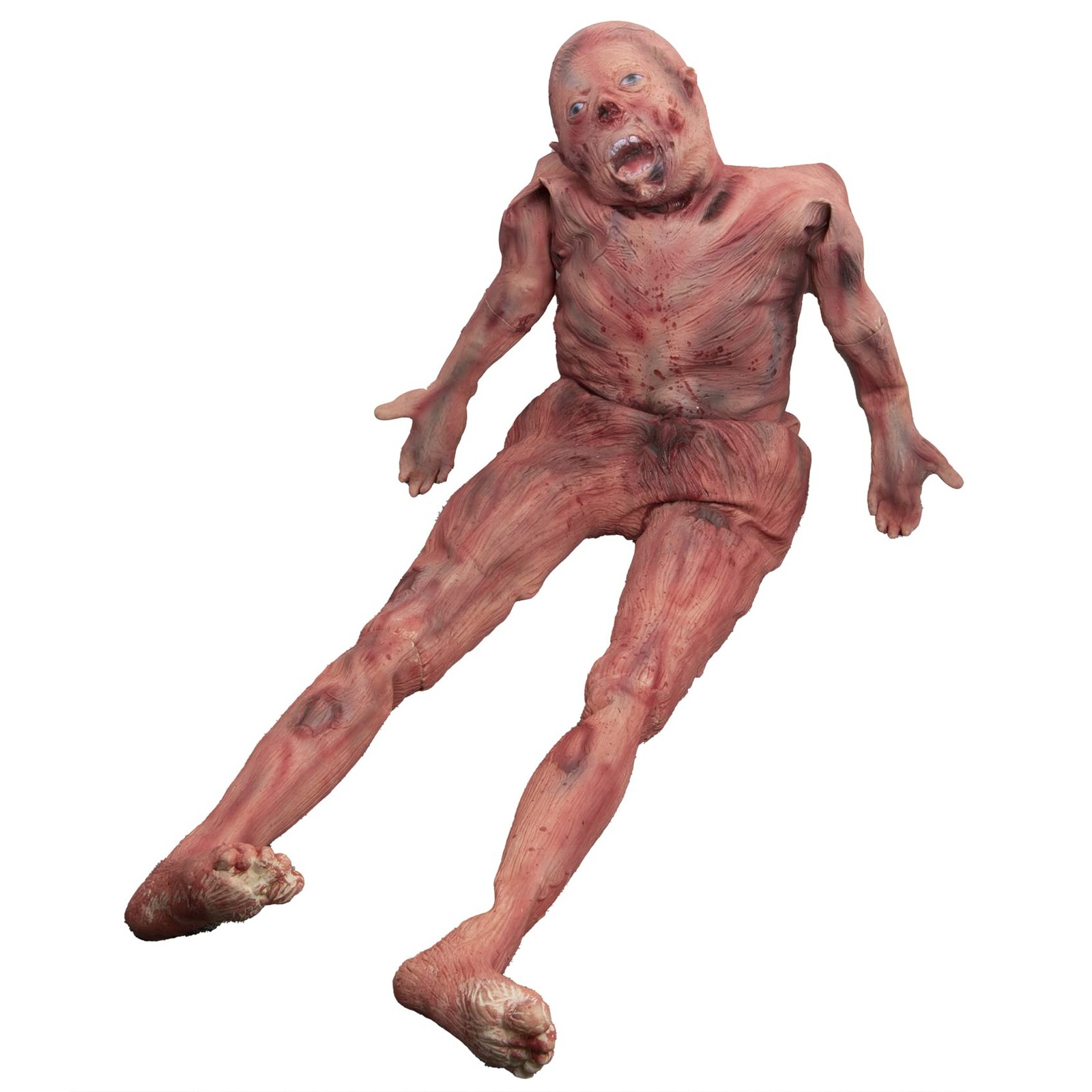 Halloween Bloody Dead Body, 4.6 ft Latex Skinned Full Body Hanging Corpse Tor…